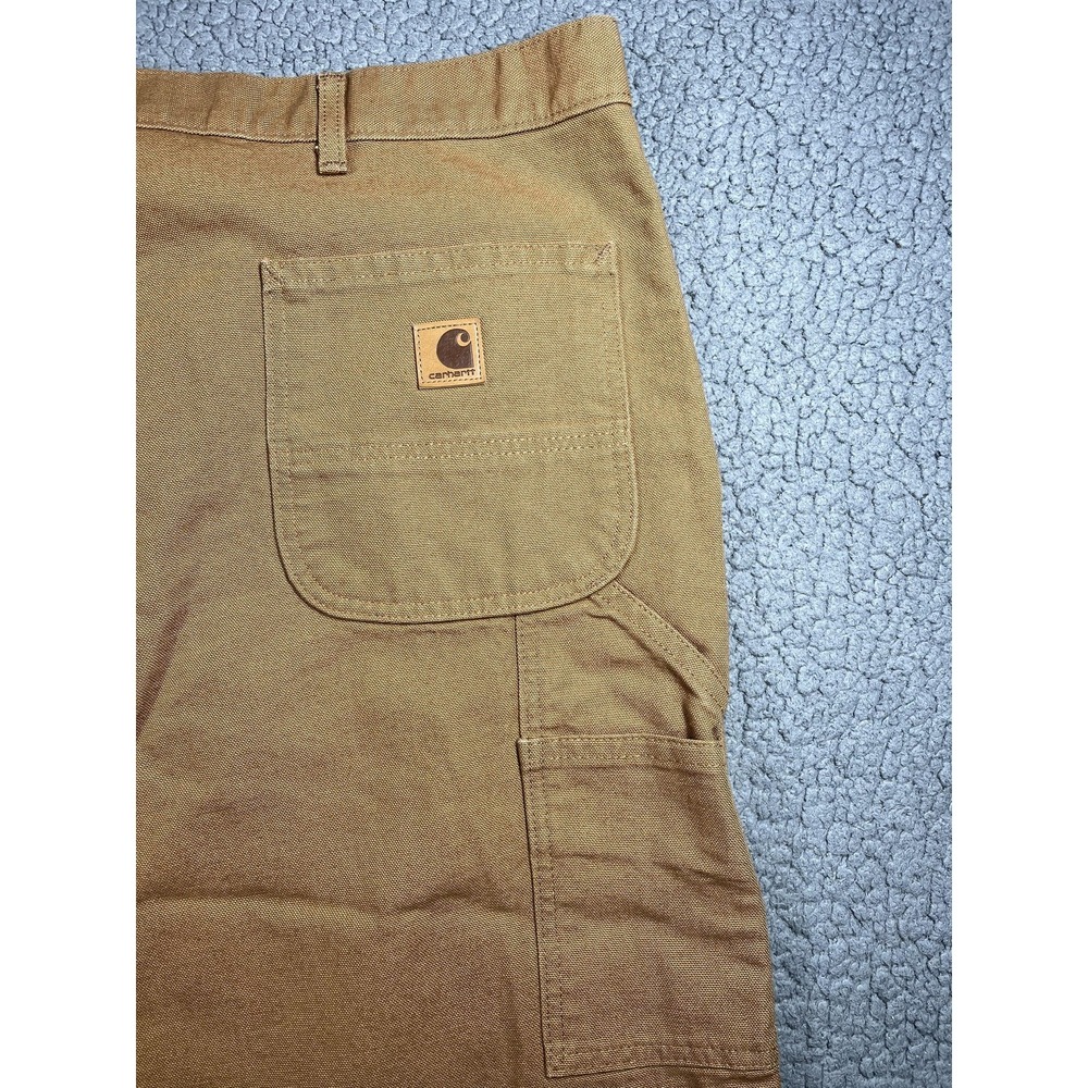 Carhartt Pants Mens 44x36 Brown Relaxed Duck Carpenter Utility Workwear B11-BRN - Picture 5 of 13